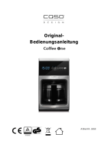 Caso Design Coffee One CJ-633C Manuale del proprietario