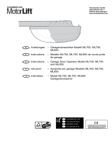 Chamberlain MotorLift ML750 Manuale del proprietario