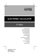 Citizen CT 600 J Manuale utente