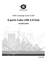 Conceptronic C4USB2CUBEB - 4-Ports Cube USB 2.0 Hub Manuale del proprietario