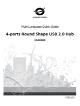 Conceptronic 4-Ports Round Shape USB 2.0 Hub Guida d'installazione