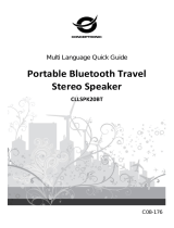 Conceptronic Portable Bluetooth Travel Stereo Speaker Guida d'installazione