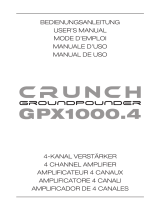 Crunch GPX1000.4 Manuale del proprietario