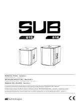 dB Tech­no­lo­gies SUB 600 Series Manuale utente