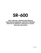 Epson SR-600 Manuale utente