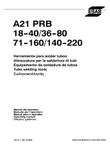 ESAB PRB 18-40, PRB 36-80, PRB 71-160, PRB 140-220 - A21 PRB 18-40, A21 PRB 36-80, A21 PRB 71-160, A21 PRB 140-220 Manuale utente