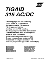 ESAB TIGAID 315 AC/DC Manuale utente
