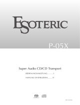 Esoteric P-05X Manuale del proprietario