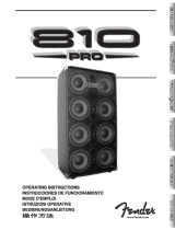Fender 810 Pro Manuale utente