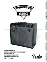 Fender Princeton 650 Manuale del proprietario