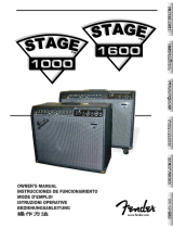 Fender Stage 1600 Manuale utente