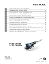 Festool ETS EC 125/3 EQ  Istruzioni per l'uso