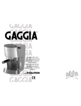 Gaggia Evolution Espresso Operating Instructions Manual