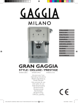Gaggia Milano Gran Gaggia Deluxe Manuale del proprietario