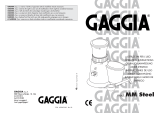 Gaggia Coffee Grinder Mod. MM Steel Manuale utente