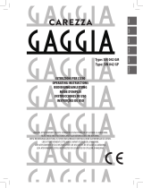 Gaggia Carezza Carezza Deluxe SIN 042 GP Manuale utente