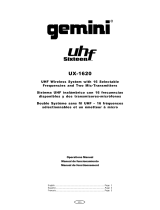 Gemini Industries Two UX-1620 Manuale utente