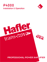 Hafler P4000 Manuale utente