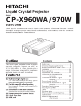 Hitachi CPX960WA Manuale utente