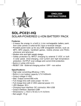 HQ SOL-PC011 Manuale utente