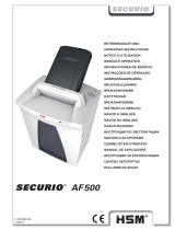 HSM Securio AF500 0.78 x 11mm Istruzioni per l'uso