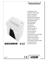 HSM Securio B22 5.8mm Istruzioni per l'uso