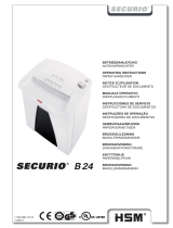 HSM HSM Securio B24C Level 4 Micro Cut Manuale utente