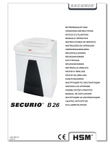 HSM SECURIO B26 1.9 x 15 mm Istruzioni per l'uso