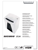 HSM HSM Securio B34C Level 3 Cross Cut Shredder Manuale utente