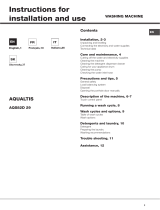 Hotpoint AQS82D 29 EU/A Manuale del proprietario