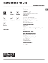 Hotpoint FMF 923K EU Manuale del proprietario