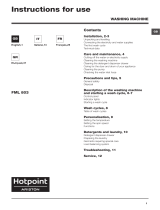 Hotpoint FML 803 EU.M Manuale del proprietario