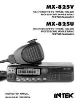INTEK MX-825V Manuale del proprietario