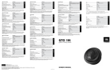 JBL GTO 19t Manuale del proprietario