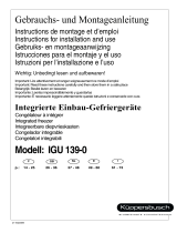 K&#252;ppersbusch IGU139-0 Manuale utente