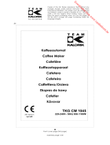 KALORIK TKG CM 1045 RWD Manuale del proprietario