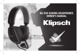 Klipsch KG-200 Audio Wired Gaming Headset Certified Factory Refurbished Manuale utente
