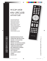 Konig Electronic KN-URC40B Manuale del proprietario