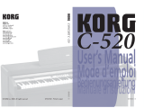 Korg C-520 Manuale utente