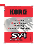 Korg SV-1 Black Guida utente