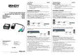 Lindy 100m CAT5e/6 PS/2 Keyboard & Mouse Extender Manuale utente