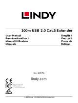 Lindy 100m USB 2.0 Cat.5 Extender Manuale utente