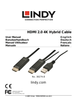 Lindy 10m Fibre Optic Hybrid HDMI 2.0 18G Cable Manuale utente