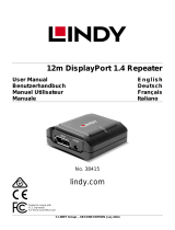 Lindy 12m DisplayPort 1.4 Repeater Manuale utente
