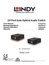 Lindy 2 Port Automatic Optical Audio Switch Manuale utente