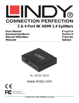 Lindy 2 Port HDMI 10.2G Splitter Manuale utente