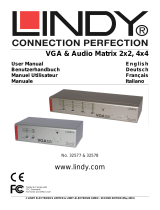 Lindy 4 Port VGA & Audio Matrix Manuale utente