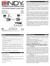 Lindy 300m CAT5 KVM Extender Combo, USB & VGA Manuale utente