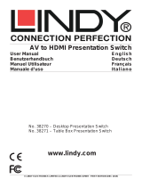 Lindy 4 Port Multi AV to HDMI Conference Table Switch Manuale utente