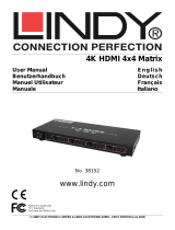 Lindy 4x4 HDMI 1.4 10.2G Matrix Switch Manuale utente